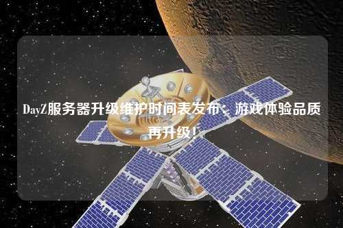 DayZ服務器升級維護時間表發布:游戲體驗品質再升級!